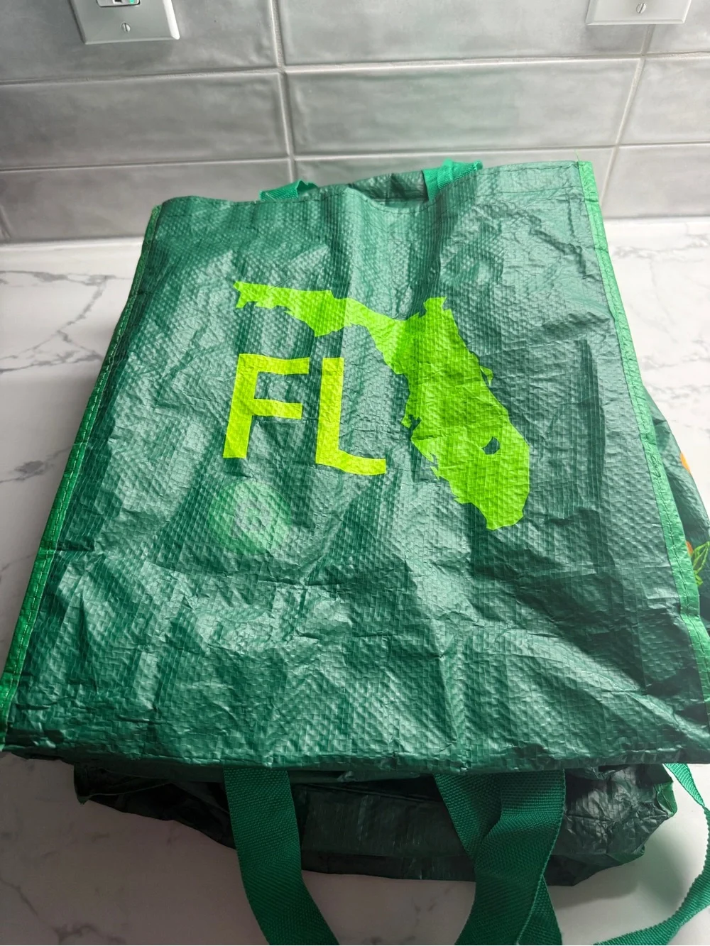 Set of 4 FL Publix reusable shopping tote bags